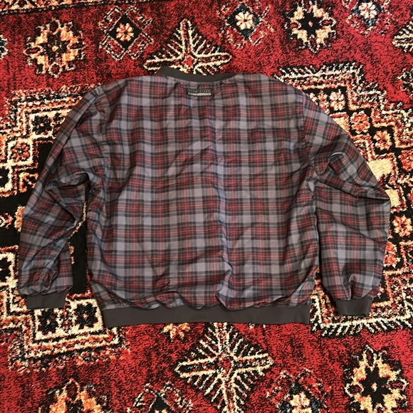 Vintage Forrester’s Outerwear Pullover‎ Pockets Plaid VNeck Trans Union - Picture 4 of 4